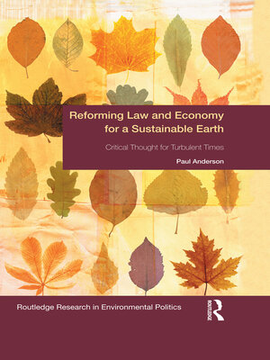 cover image of Reforming Law and Economy for a Sustainable Earth